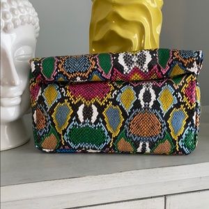 ASOS Snake Print Lunch Bag Clutch